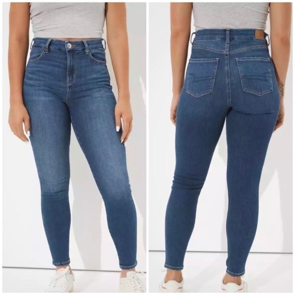 American Eagle Next Level Curvy High Waisted Jeggings - Picture 1 of 10